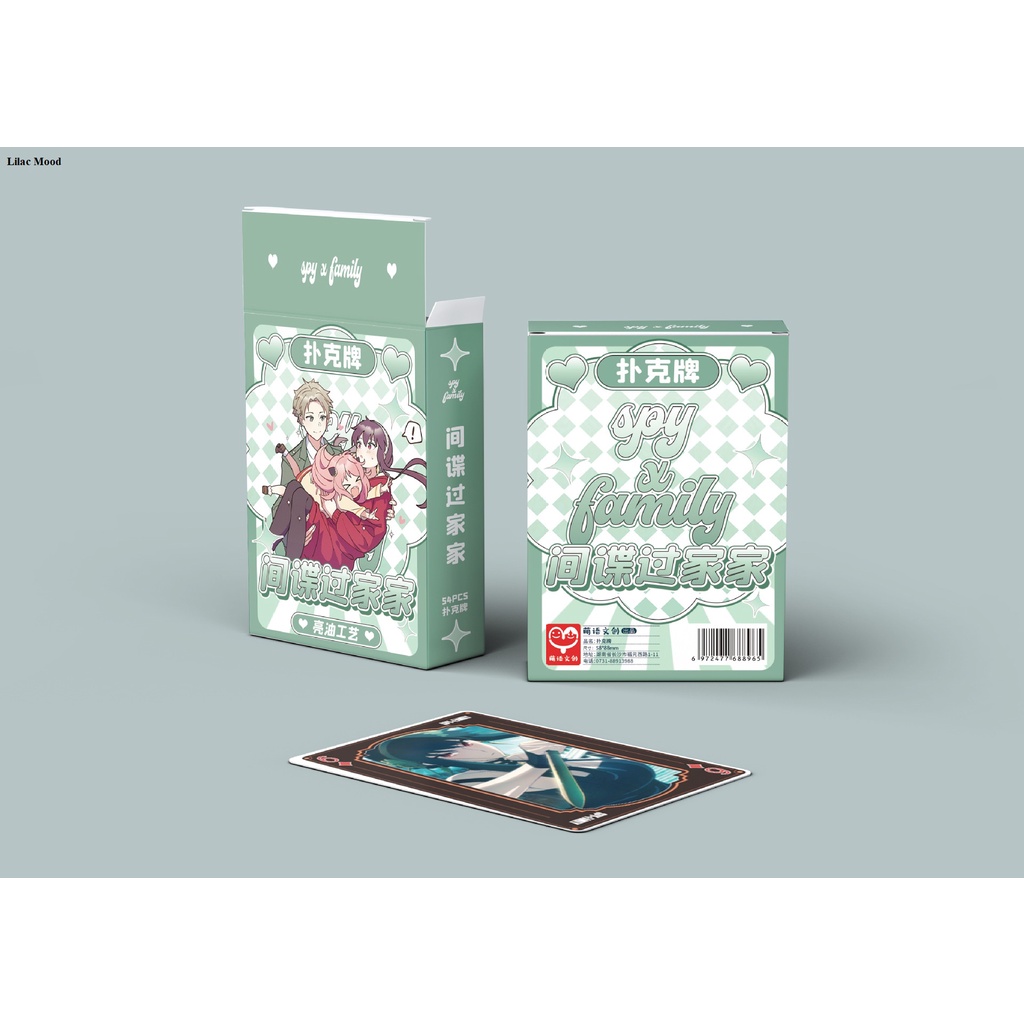 Bộ Bài Tây Spy x Family : Gia Đình Điệp Viên | Bộ Bài Tây 54 Lá / có hình/video thật