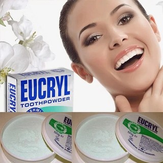 Combo Kem đánh răng Eucryl 62g + Bột tẩy trắng răng Eucryl 50g
