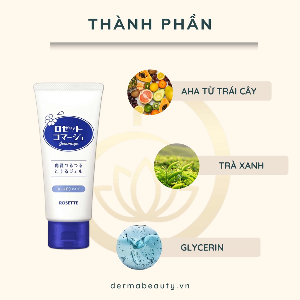 Gel tẩy tế bào chết Rosette Peeling Gel Nhật Bản 120g