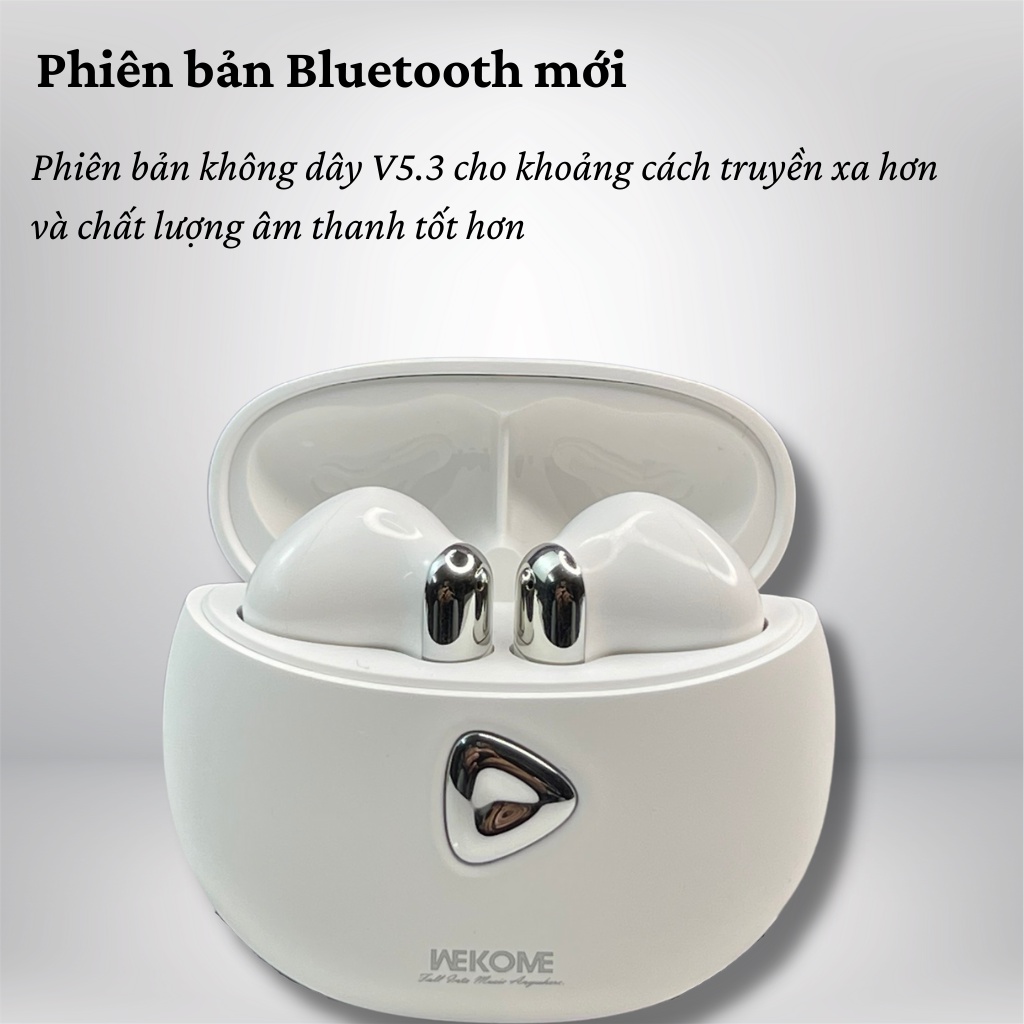 Tai Nghe Bluetooth Không Dây WEKOME V53 Kết Nối Nhanh Pin Bền Âm Thanh Sống Động | BigBuy360 - bigbuy360.vn