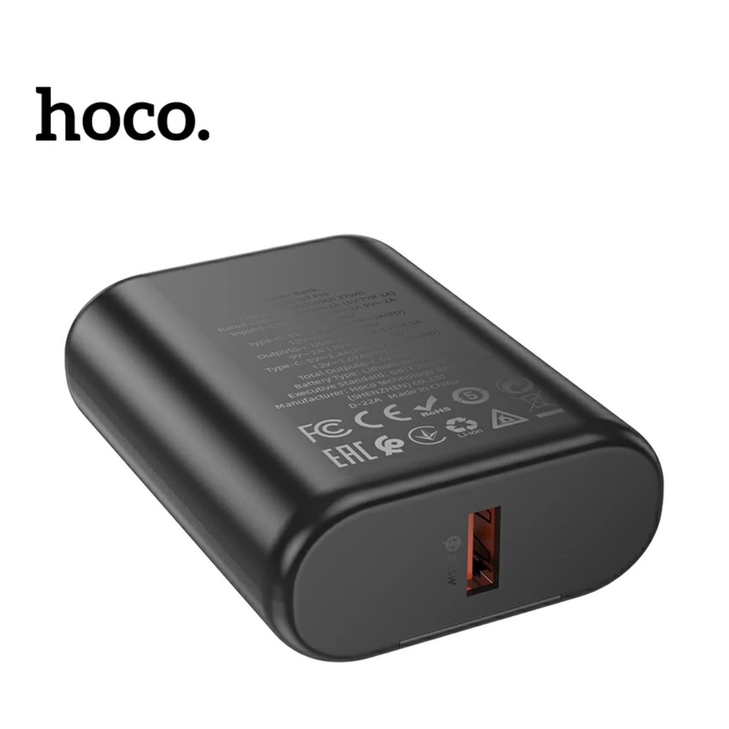 Sạc Dự Phòng Hoco Q3 Pro 10000 mAh, Bền, USB 3.0 + PD 20W + % Pin