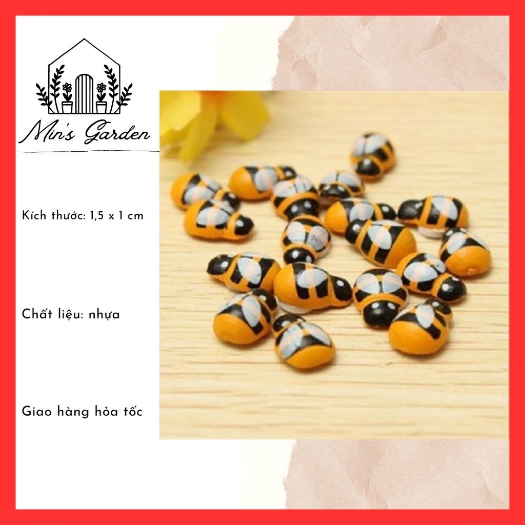 Bọ ong vàng mini 🔥FREE SHIP🔥 phụ kiện trang trí tiểu cảnh