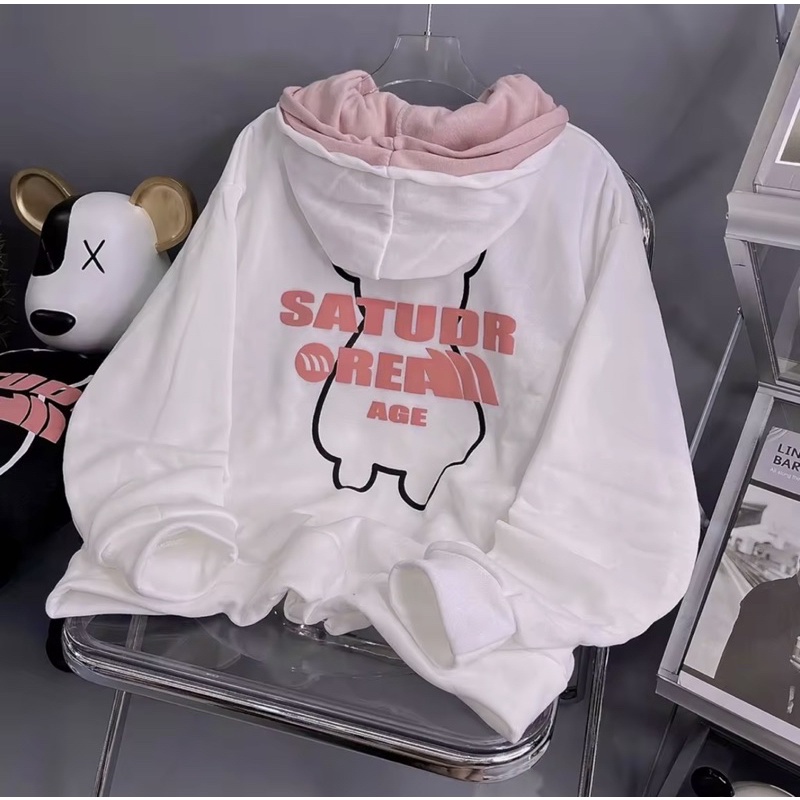 ÁO KHOÁC HOODIE ZIP FORM RỘNG ULZZANG HỌC SINH