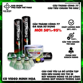 Quả cầu lông Thành Công 77 đã qua sử dụng , cầu cũ , cầu phù hợp để luyện tập
