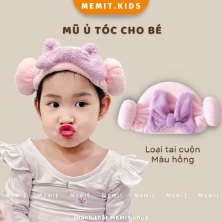 Khăn quấn tóc, mũ ủ tóc cho bé gái,khăn siêu thấm khô tóc