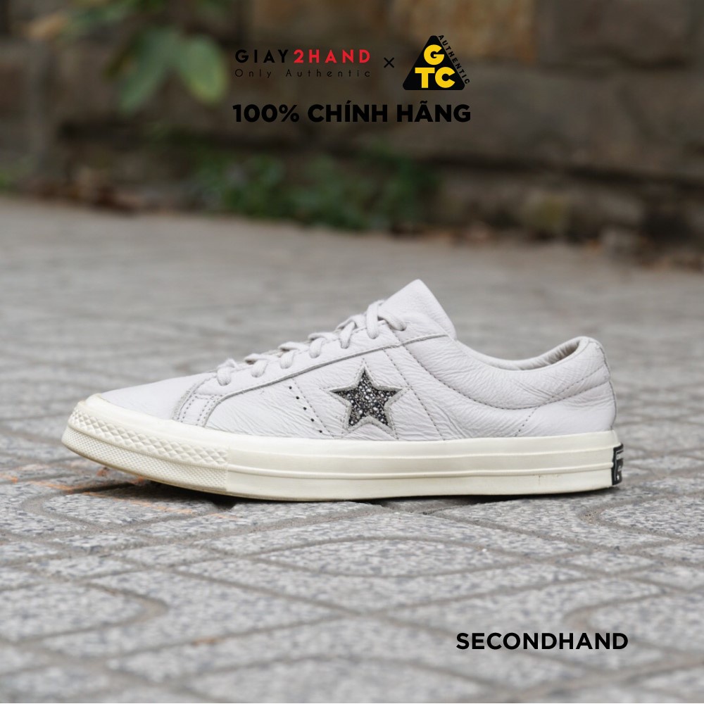 Giày Thể Thao CONVERSE ONE STAR OX GREY / WHITE 157805C GIÀY CŨ CHÍNH HÃNG