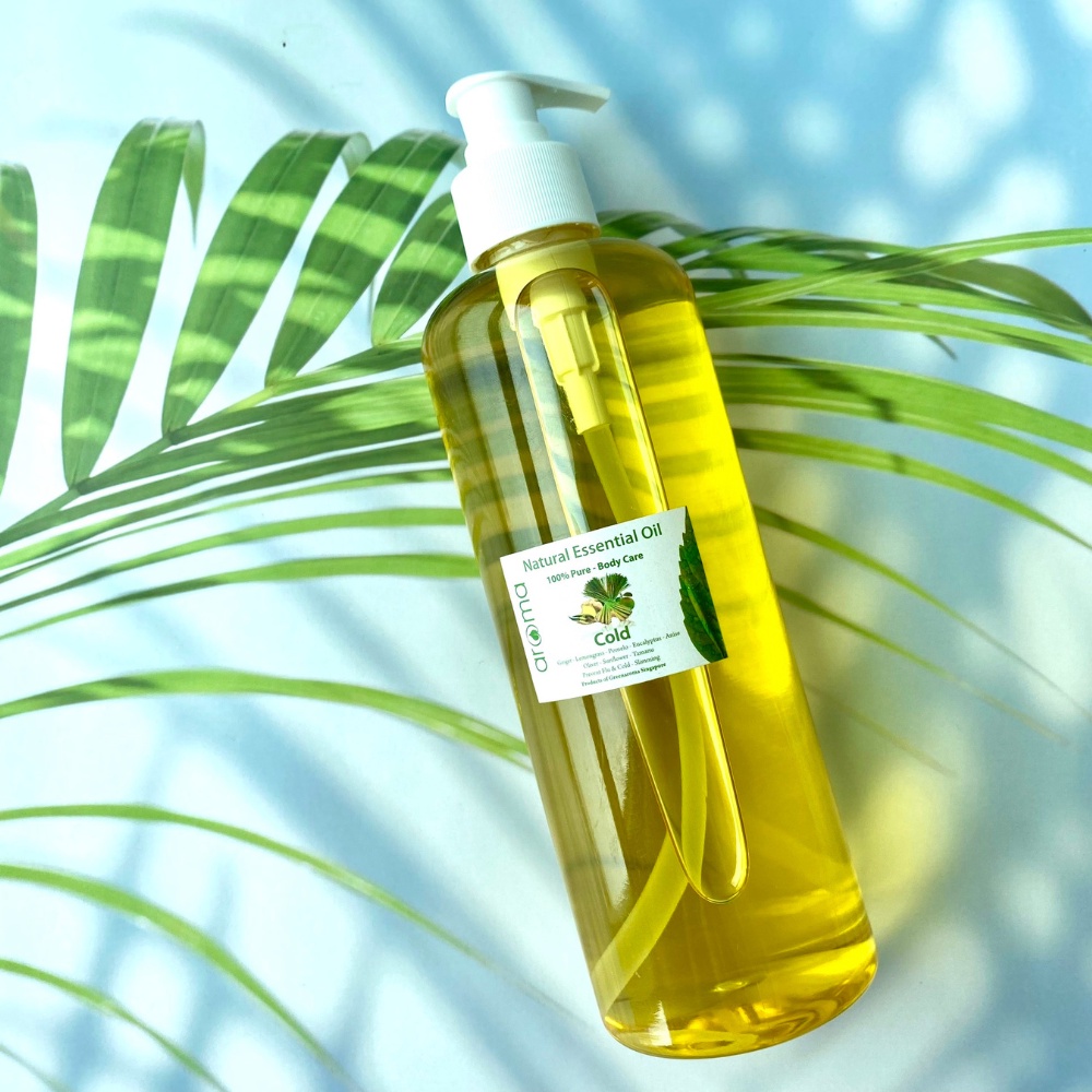 Tinh Dầu Massage Body Aroma Thiên Nhiên 100mL Sả Gừng - Lemongrass & Ginger Oil Spa