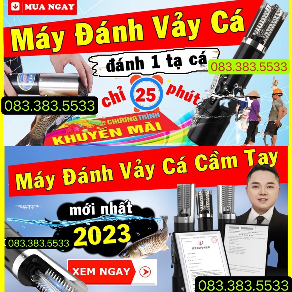Máy đánh vảy cá CẦM TAY công suất lớn 125W CHÍNH HÃNG ,chống nước,lưỡi inox không gỉ