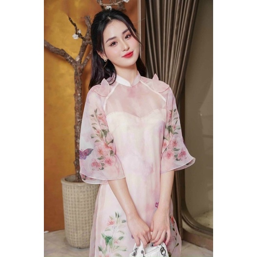 Áo dài Ngọc Nữ thiết kế tiêu thư sang chảnh phù hợp đi chụp ảnh đi chơi An Lạc