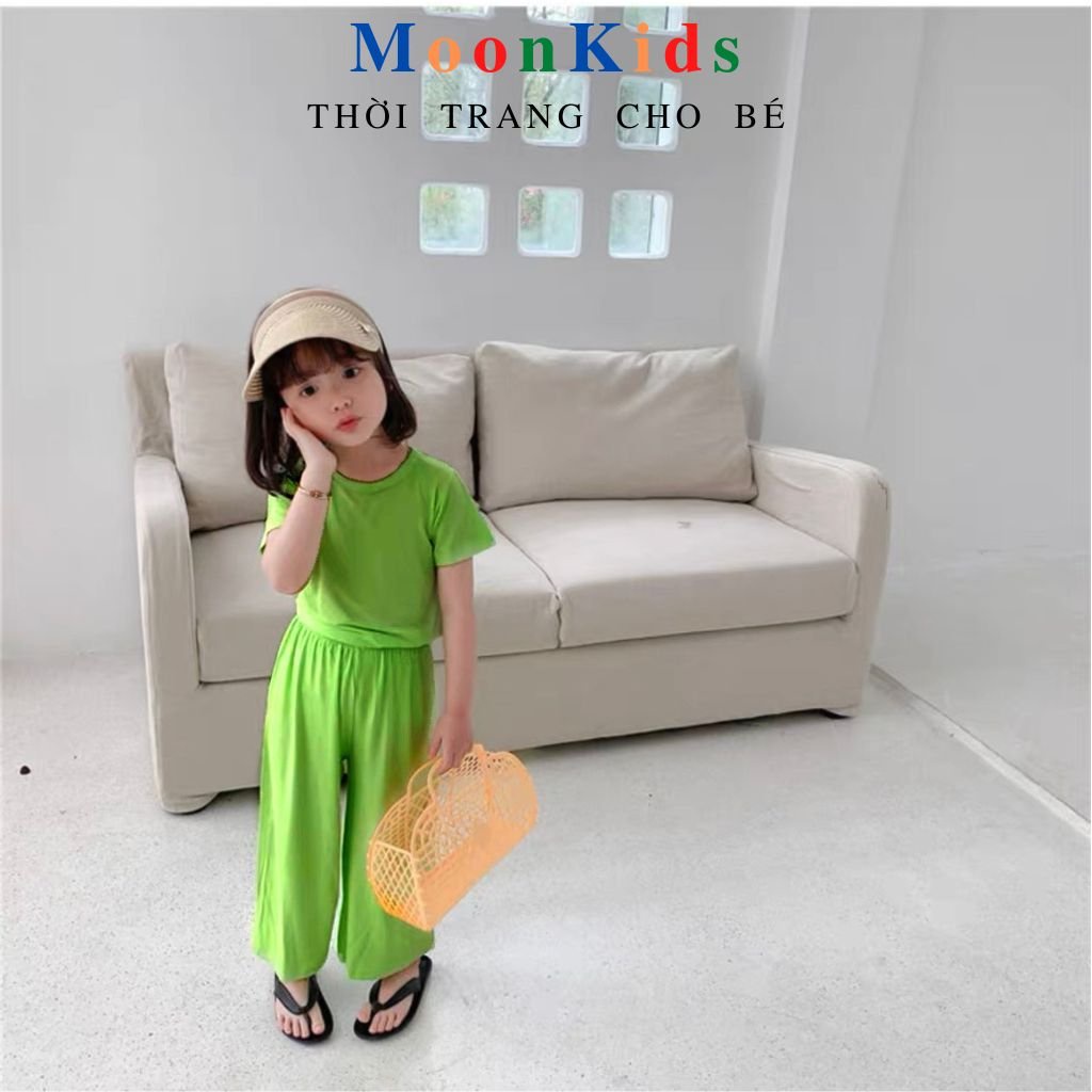 Đồ bộ tay ngắn quần dài cho bé gái 🔰MINKY MOM LỬNG chất THUN LẠNH 100%,bộ áo cộc quần dài monkymom cho bé
