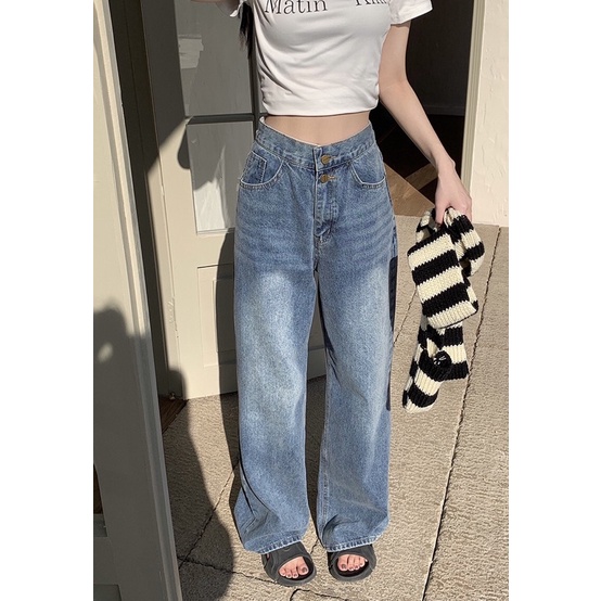 Varvet Quần Jeans Siêu Dài Trễ Hông Khoe Body Cá Tính Ống Rộng Phong Các Thời Trang