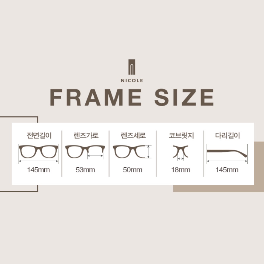 Kính râm chống tia UV hãng NICOLE Hàn Quốc mã NI5157 gọng tròn tròng ombre màu đen