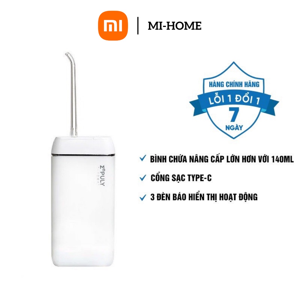 Máy Tăm Nước Cầm Tay Xiaomi M6 plus, Chống Thấm Nước, Chăm Sóc Răng Miệng Hiệu Qủa, Bảo Hành 12 Tháng