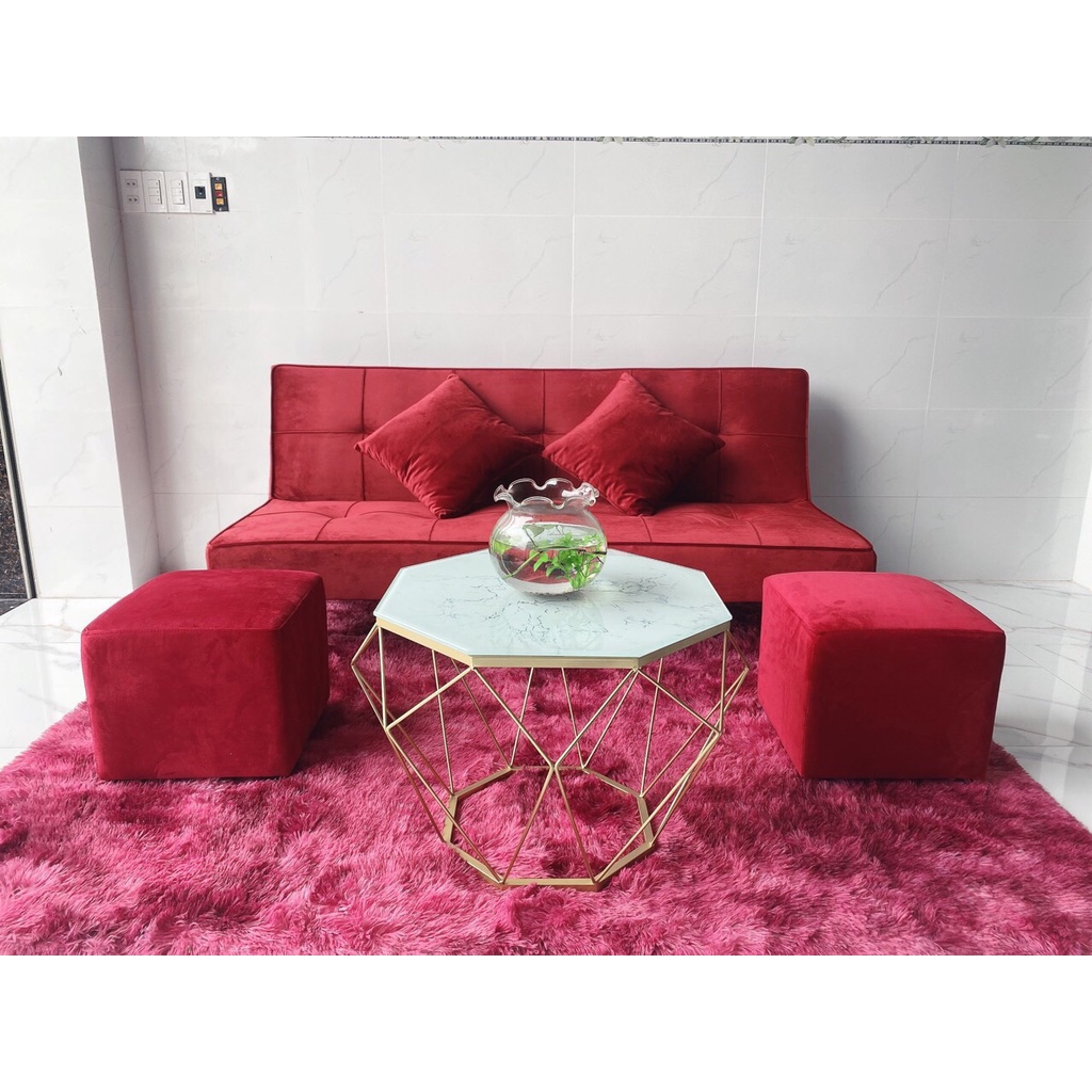 Combo bộ ghế sofa 1m7 xám bố giường nằm phòng khách sofa salon bed giá rẻ nhỏ 1m7 Nội thất Pigpink TP.HCM