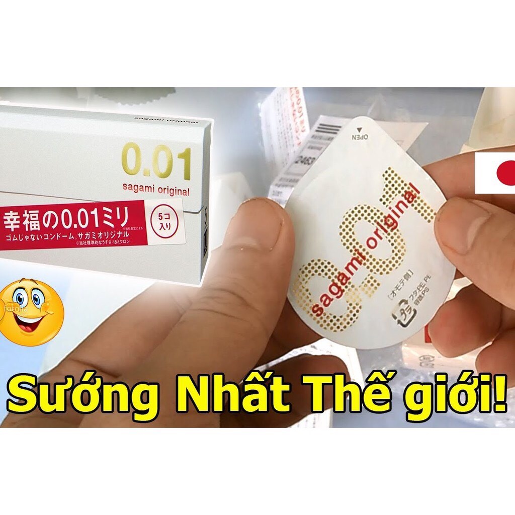 Bao Cao Su Sagami 0.01 Nội Địa Nhật Bản  Che Tên Sản Phẩm