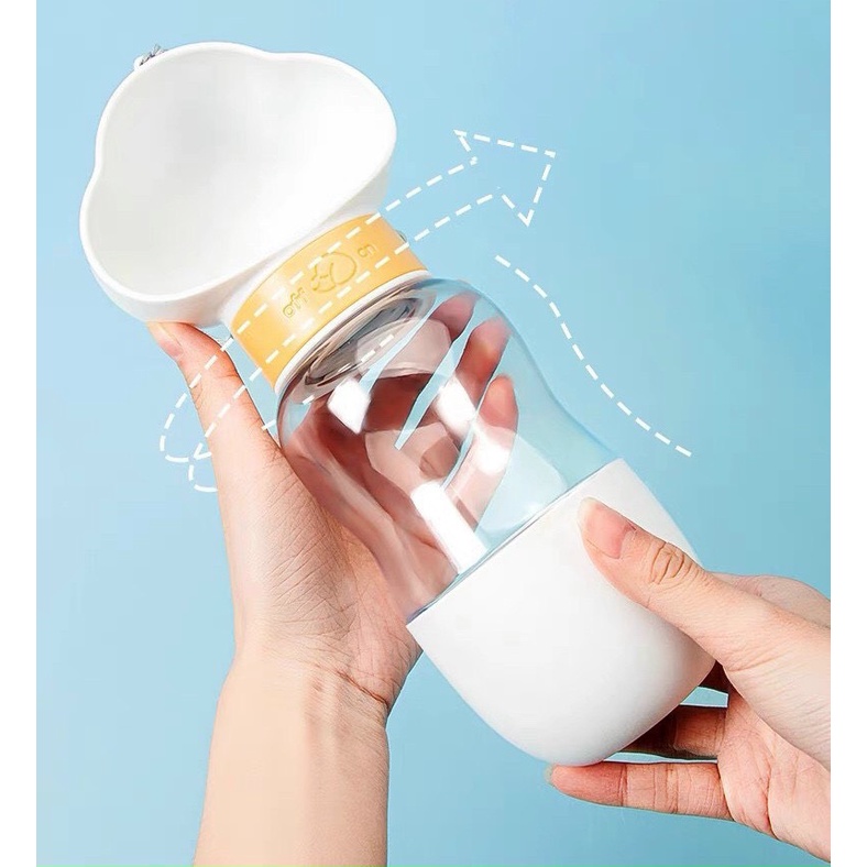 Bình nước du lịch cao cấp cho chó mèo - 350ml