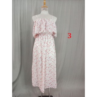 Đầm maxi voan 2 dây bèo ngực