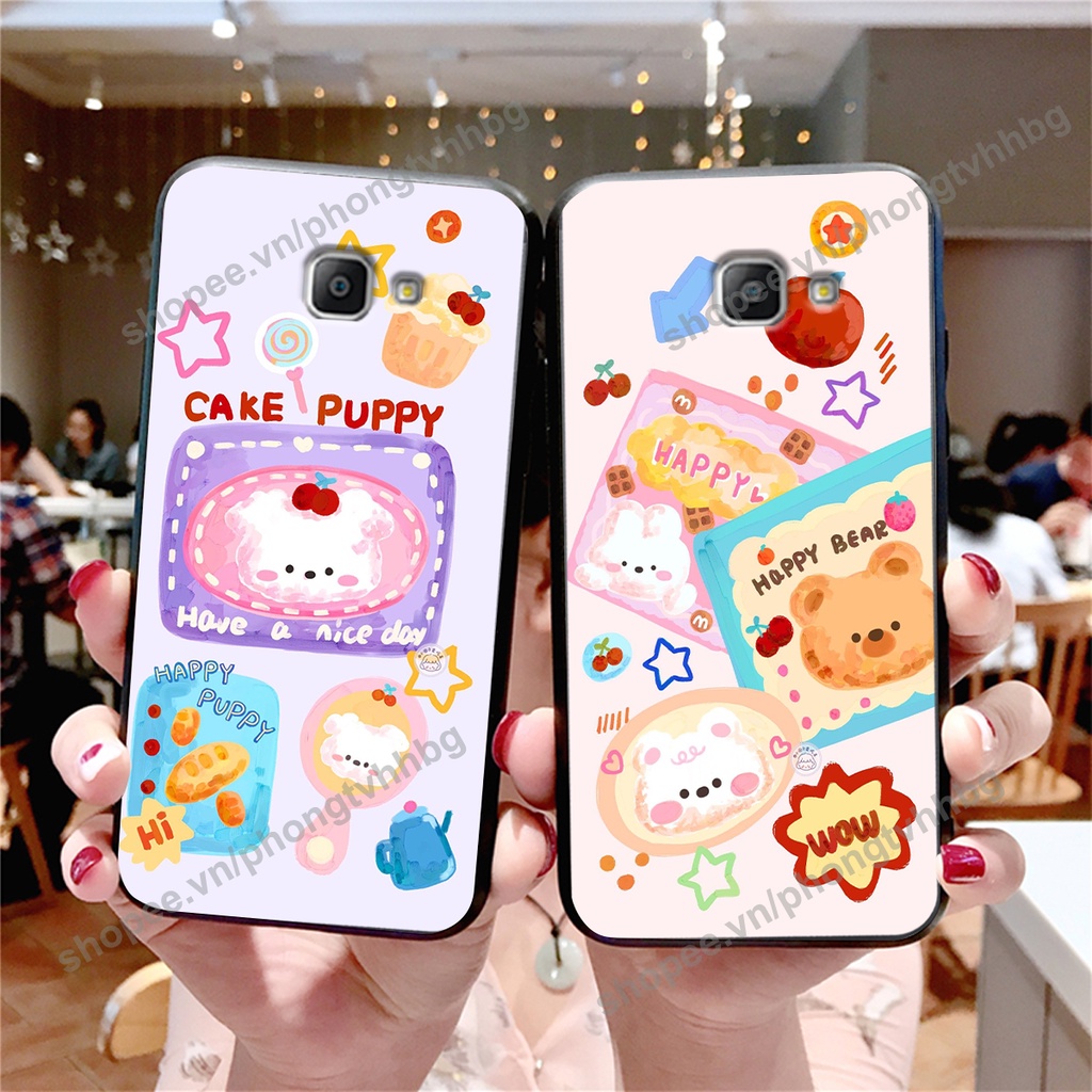 Ốp lưng Samsung A9 Pro - Samsung C9 Pro GẤU DÂU chi bi hoạt hình cute siêu rẻ