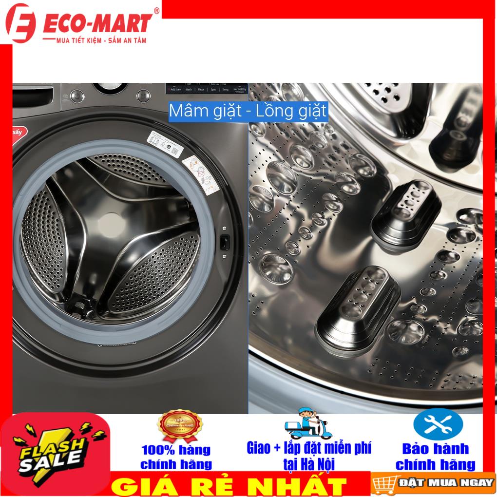F2515RTGB Máy giặt sấy LG Inverter 15 kg F2515RTGB AI DD dẫn động trực tiếp