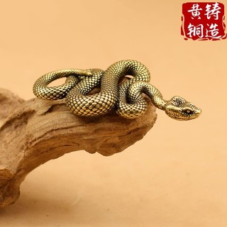 Tượng đồng phong thuỷ tượng con rắn mini tinh tế khéo léo