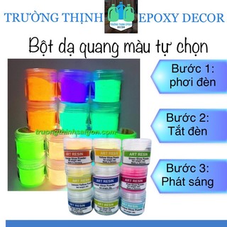 Bột dạ quang hũ 40g màu tự chọn