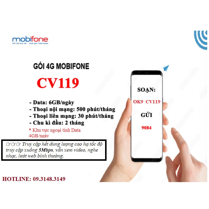 [SIÊU PHẨM] Siêu sim Mobifone FREE data + 535 phút nghe gọi nội ngoại mạng giá cực rẻ giành cho mọi lứa tuổi