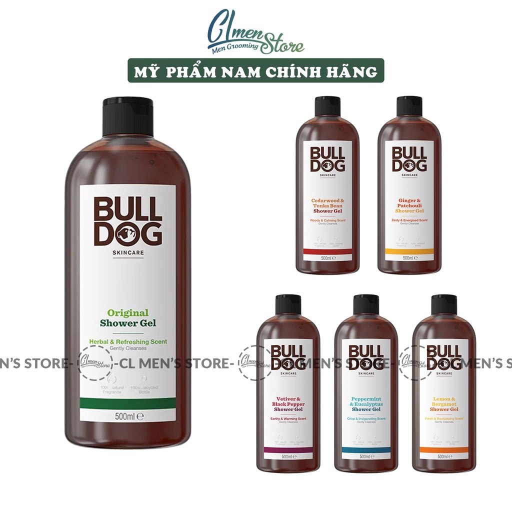 Sữa Tắm Bulldog Skincare Shower Gel 500ml - 6 mùi hương