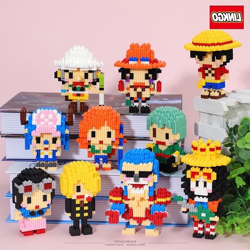 Mô hình Đồ chơi Lắp ráp One Piece Vua Hải Tặc | Đồ chơi Lắp Ráp Combo 10 nhân vật One Piece