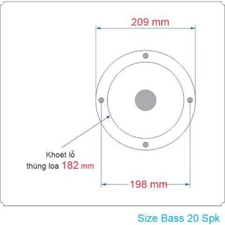 01 Cặp - LOA BASS 20 cm