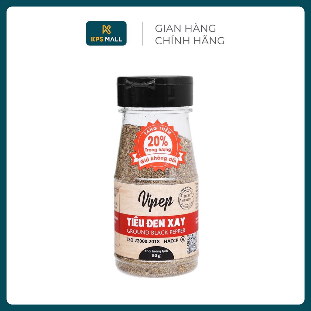 Tiêu đen xay Vipep 50g