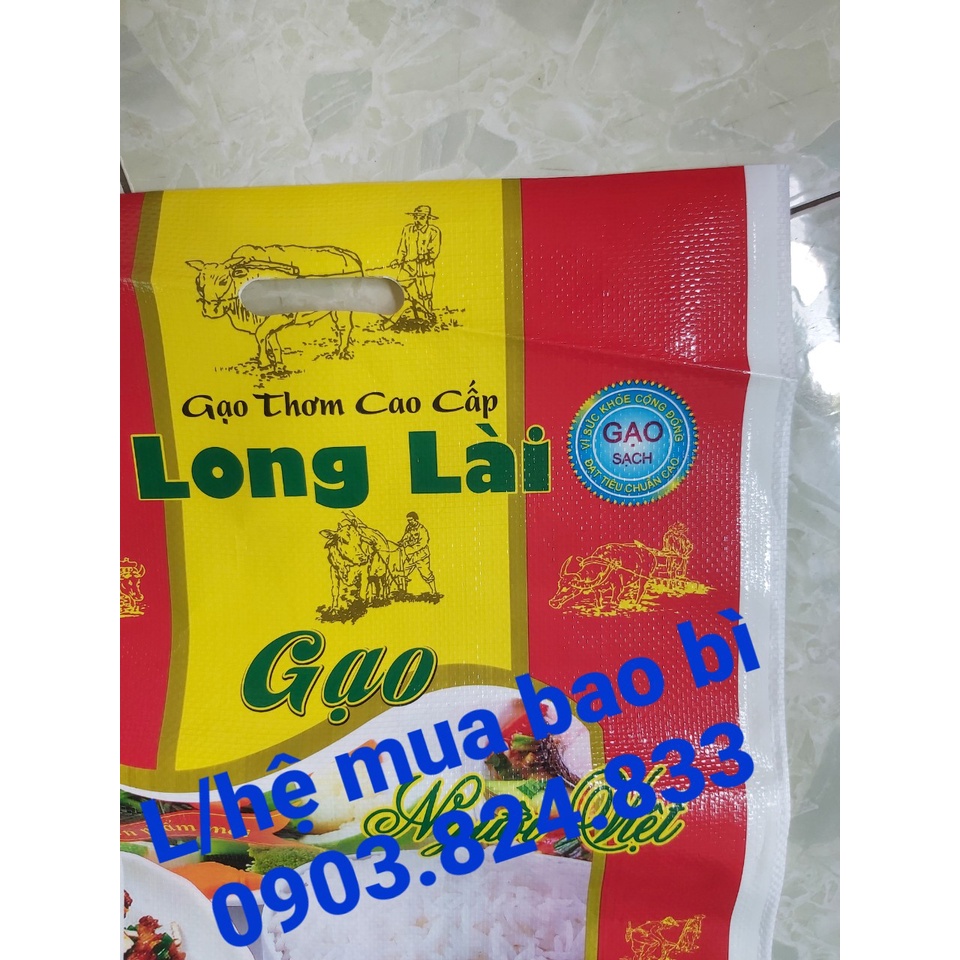 Bao đựng gạo LONG LÀI 10kg combo 100 cái