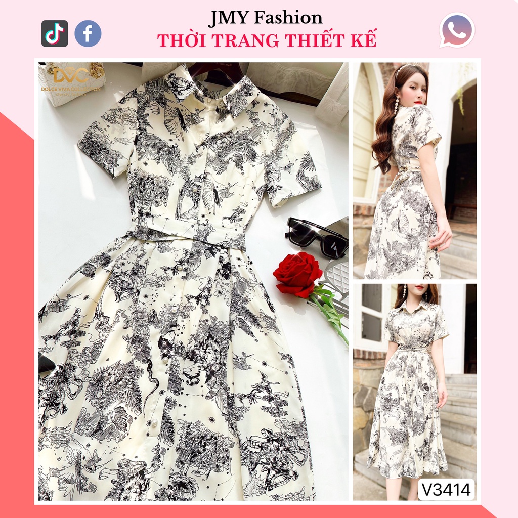 váy đầm tiểu thư, công sở dáng dài