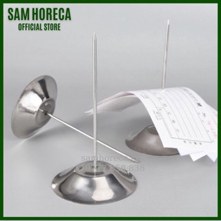 Cây ghim bill giấy hóa đơn, cây cắm order inox xiên order inox, que cắm bill - sam horeca