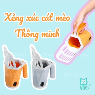 Xẻng xúc cát thông minh, hót phân tiện lợi cho thú cưng có thể tháo rời nhựa cao cấp