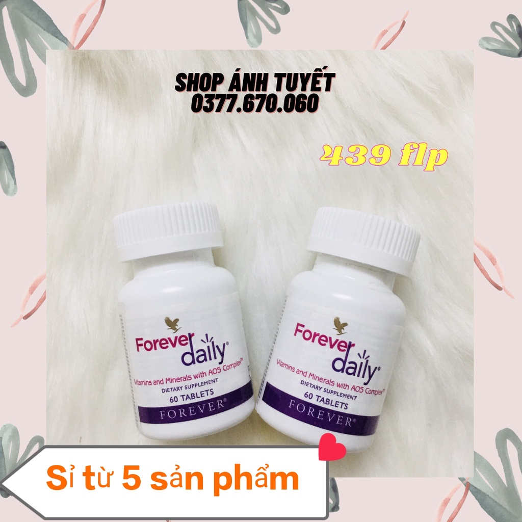 Viên bổ sung rau, củ, quả Forever Daily tốt cho sức khỏe 439FLP. Sản Phẩm Lô Hội.