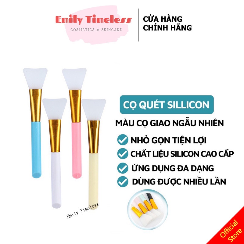 Cọ Quét Mặt Nạ Sillicon Cao Cấp, Chổi Quét Mask, Cọ Đắp Mặt Nạ Tiện Dụng Đa Công Dụng Nhiều Màu