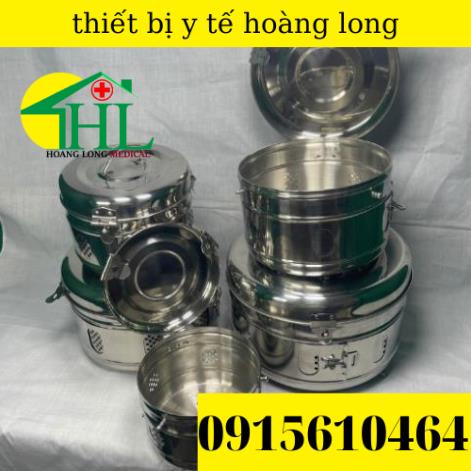 Hộp hấp dụng cụ, hộp hấp y tế, hộp hấp tiệt trùng, hộp hấp inox các size