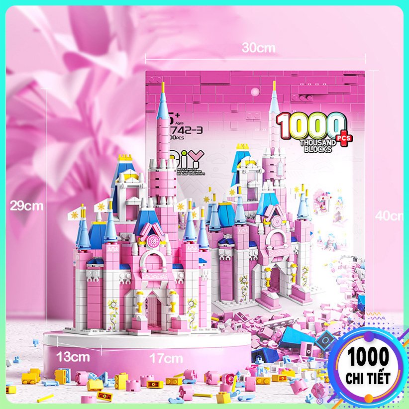 Đồ chơi lắp ráp lego Lâu đài công chúa Elsa, bộ xếp hình lego lâu đài băng giá siêu đẹp cho bé gái