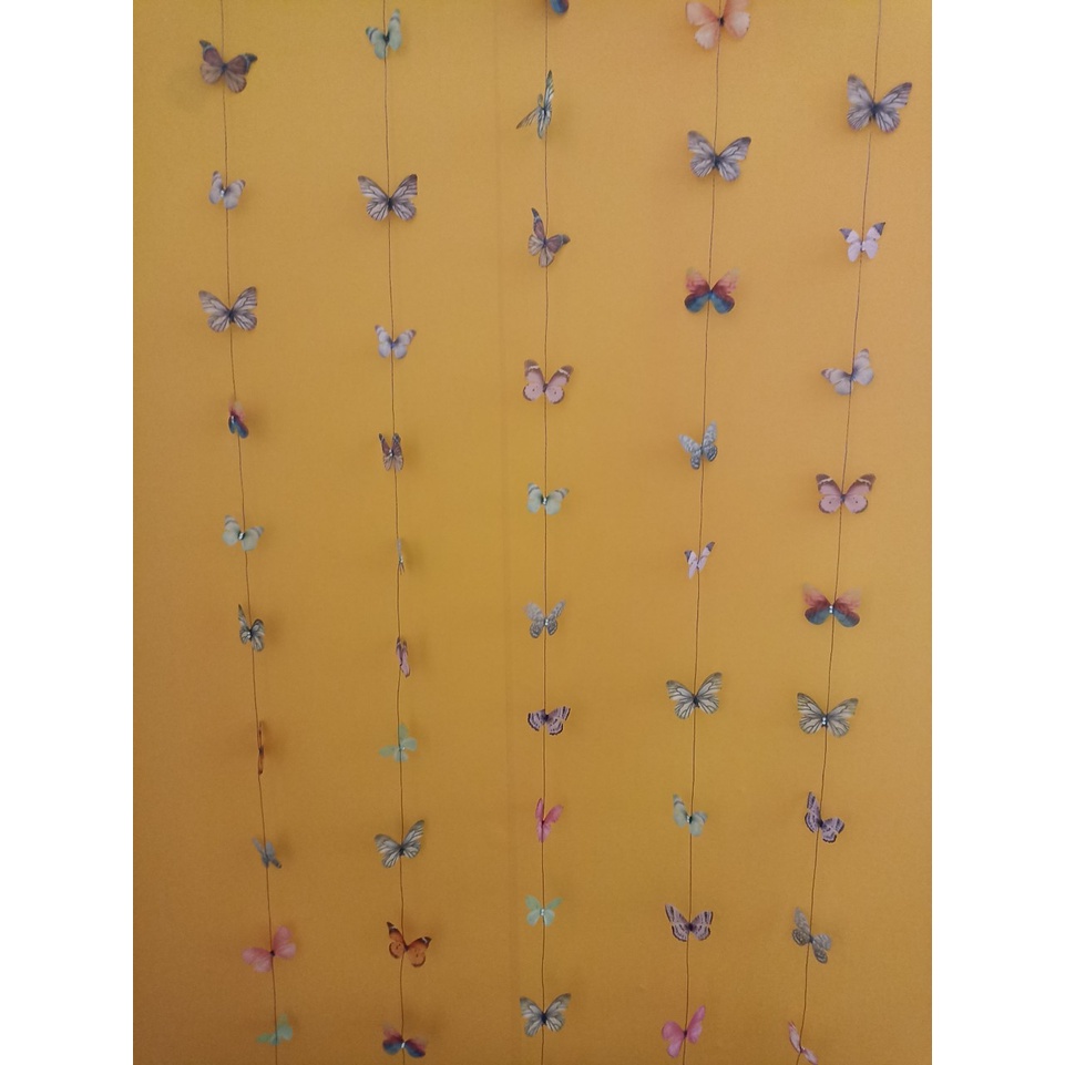 Set 50 bướm voan 2 lớp đính đá làm bó hoa hoặc kẹp tóc hay trang trí váy áo hồ điệp