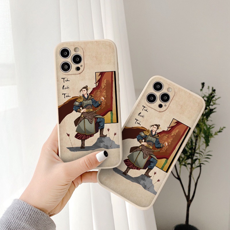 Ốp Điện Thoại Tpu Dẻo Trần Quốc Toản bóp nát quả cam độc lạ Cho iphone 14 pro 14 promax 11 12 13/6/7/8plus/X e5521