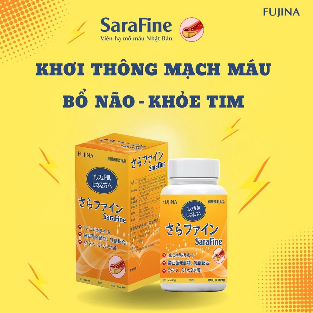 VIÊN HẠ MỠ MÁU SARAFINE NHẬT BẢN