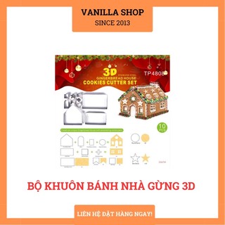 Bộ bánh nhà gừng 3D