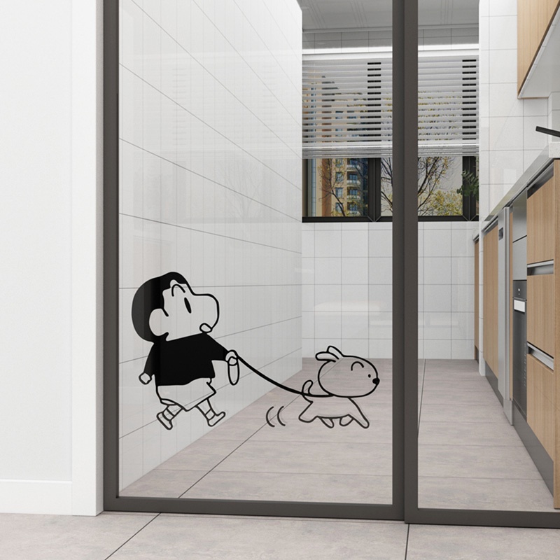 Phim hoạt hình Nhật Bản anime tranh mica bút sáp màu nhỏ mới dán tường acrylic 3d dán tường phòng trẻ em dán cửa phòng khách tủ giày góc trang trí tường miếng dán tự dính