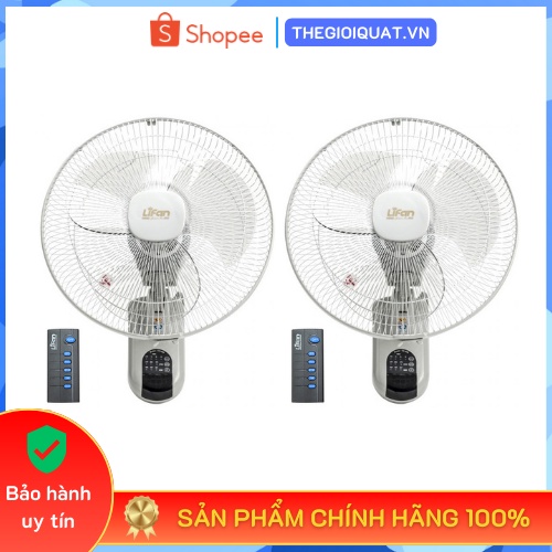 [Combo 2 cây] Quạt treo tường Lifan TE-1689 công suất 50W, đảo lượn sóng 3 tốc độ gió - Hàng chính hãng - Bảo hành 1 năm