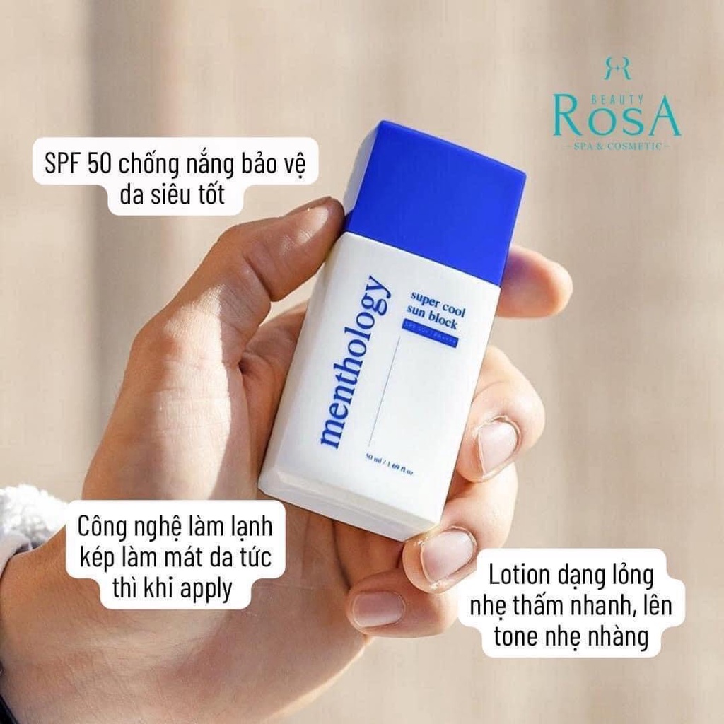 Kem Chống Nắng Menthology Super Cool Sun Blok SPF50+/PA++++ 50ml