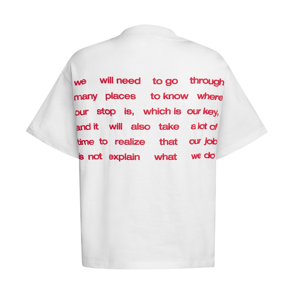 ÁO THUN AASTU IN DÒNG THƯ - AA STU LETTER TEE // MEN - Aastudio