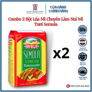COMBO 2 BỘT MÌ SEMOLA DIVELLA 2Kg [Date 30/11/2024]