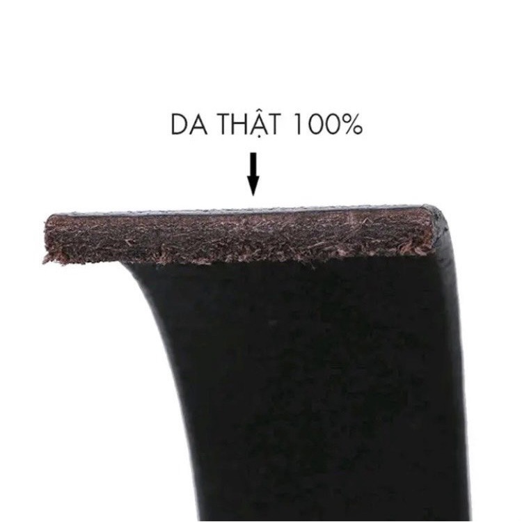 Thắt Lưng Nam Da Bò Thật Không Mặt Khóa Độ Bền 3 Năm