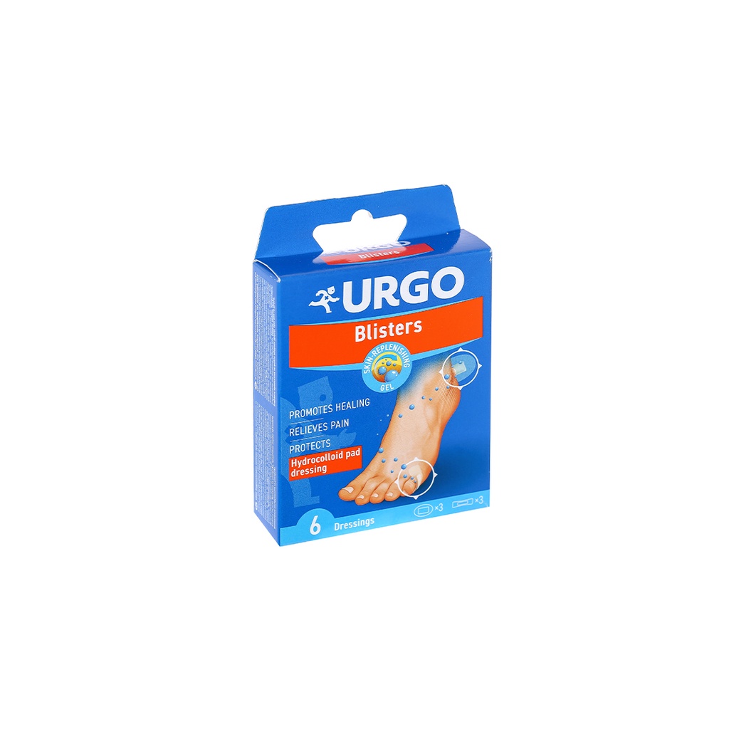 Băng cá nhân ngăn ngừa và hỗ trợ làm giảm vết phồng rộp Urgo Blister