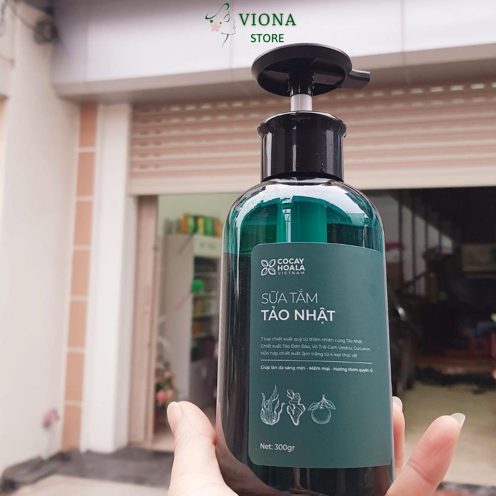 Sữa tắm Tảo Nhật COCAYHOALA hương nước hoa - dưỡng trắng da - trong lượng 300gr